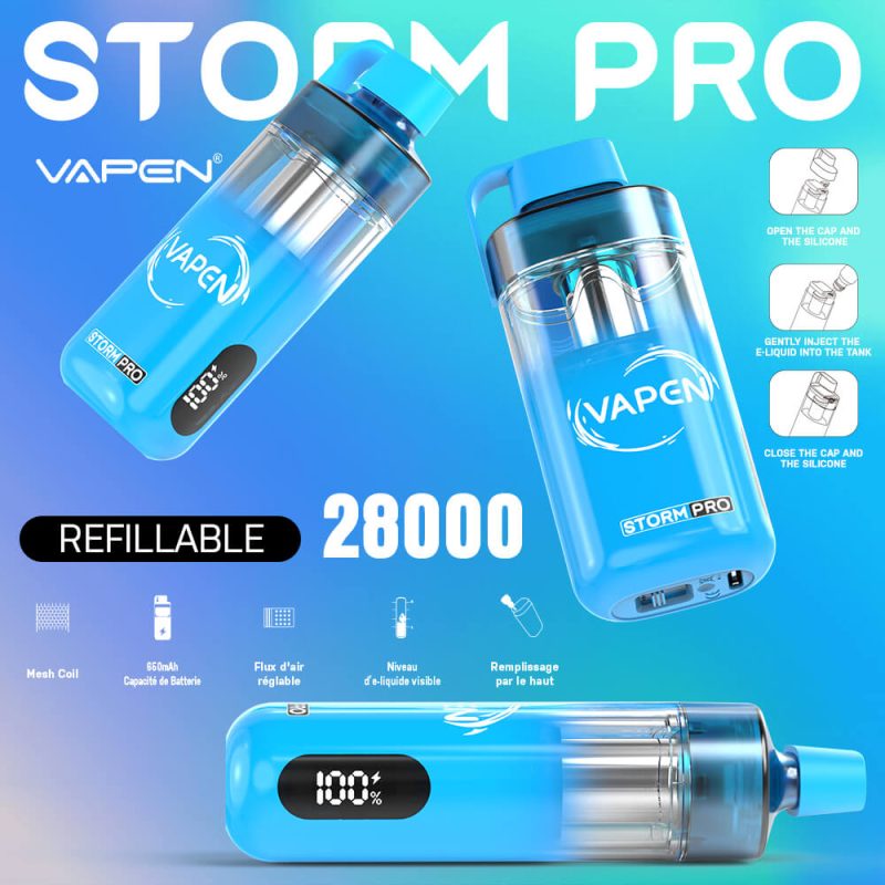 VAPEN STROM PRO open system TPD certified vape