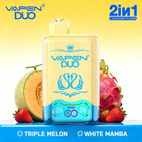 VAPEN DUO 40K triple melon and white mamba dual flavor vape with smart display and fast charging