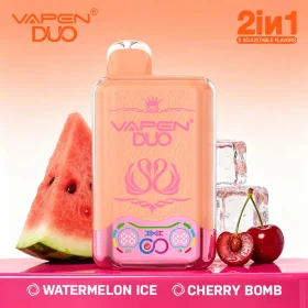 VAPEN DUO 40K watermelon ice and cherry bomb dual flavor disposable vape with up to 40,000 puffs