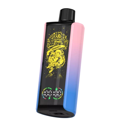 VAPEN SKYWALK 30K disposable vape with 30000 puffs, pre-filled 30ml e-liquid, consistent flavor technology, rechargeable Type-C battery, and fruity flavor.