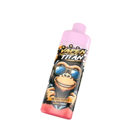 VAPEN TITAN 10K disposable vape with 10,000 puffs, refillable 20ml e-liquid tank, 650mAh battery, and Type-C fast charging.