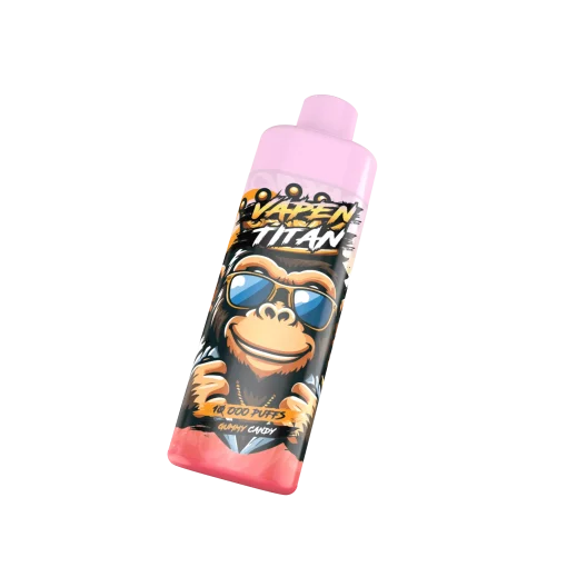 VAPEN TITAN 10K disposable vape with 10,000 puffs, refillable 20ml e-liquid tank, 650mAh battery, and Type-C fast charging.