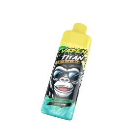 VAPEN TITAN 10K disposable vape with 10,000 puffs, refillable 20ml e-liquid tank, 650mAh battery, and Type-C fast charging.