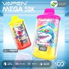VAPEN MEGA 50K Puff Disposable Vape 50000 60K 70K Puffs Vaper Big Puffs Bar JNR Falcon X Plus Wholesale I Vape Vapsolo Elf Electronic Cigarette Bars EU Warehouse (3)