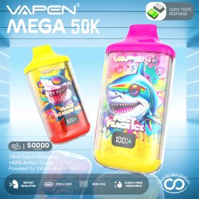 VAPEN MEGA 50K Puff Disposable Vape 50000 60K 70K Puffs Vaper Big Puffs Bar JNR Falcon X Plus Wholesale I Vape Vapsolo Elf Electronic Cigarette Bars EU Warehouse (3)
