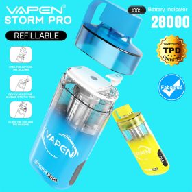 VAPEN STORM PRO 28K Puff Open System Vape 28000 28K 16K Puffs Vaper Big Puffs Bar JNR Falcon X Plus Wholesale I Vape Vapsolo Elf Electronic Cigarette Bars EU Warehouse 8