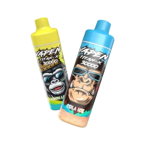 VAPEN TITAN-X 30K puffs refillable disposable vape with 30,000 puffs, rechargeable 650mAh battery, adjustable airflow, and large tank.