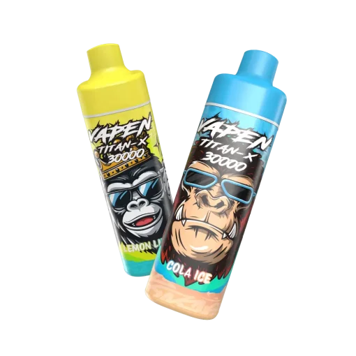 VAPEN TITAN-X 30K puffs refillable disposable vape with 30,000 puffs, rechargeable 650mAh battery, adjustable airflow, and large tank.