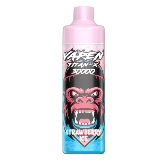 VAPEN TITAN-X 30K puffs refillable disposable vape with 30,000 puffs, rechargeable 650mAh battery, adjustable airflow, and large tank.