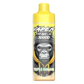 VAPEN TITAN-X 30K puffs refillable disposable vape with 30,000 puffs, rechargeable 650mAh battery, adjustable airflow, and large tank.