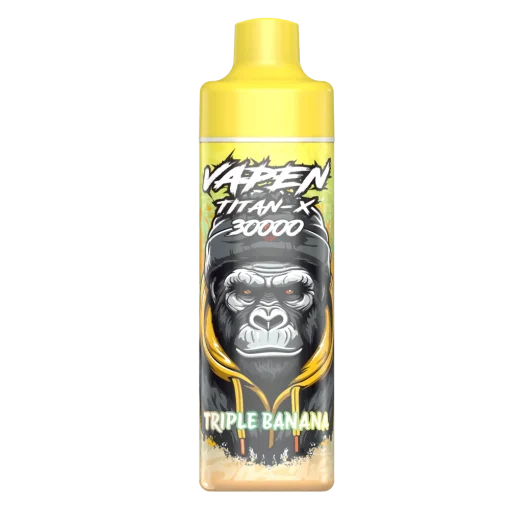 VAPEN TITAN-X 30K puffs refillable disposable vape with 30,000 puffs, rechargeable 650mAh battery, adjustable airflow, and large tank.
