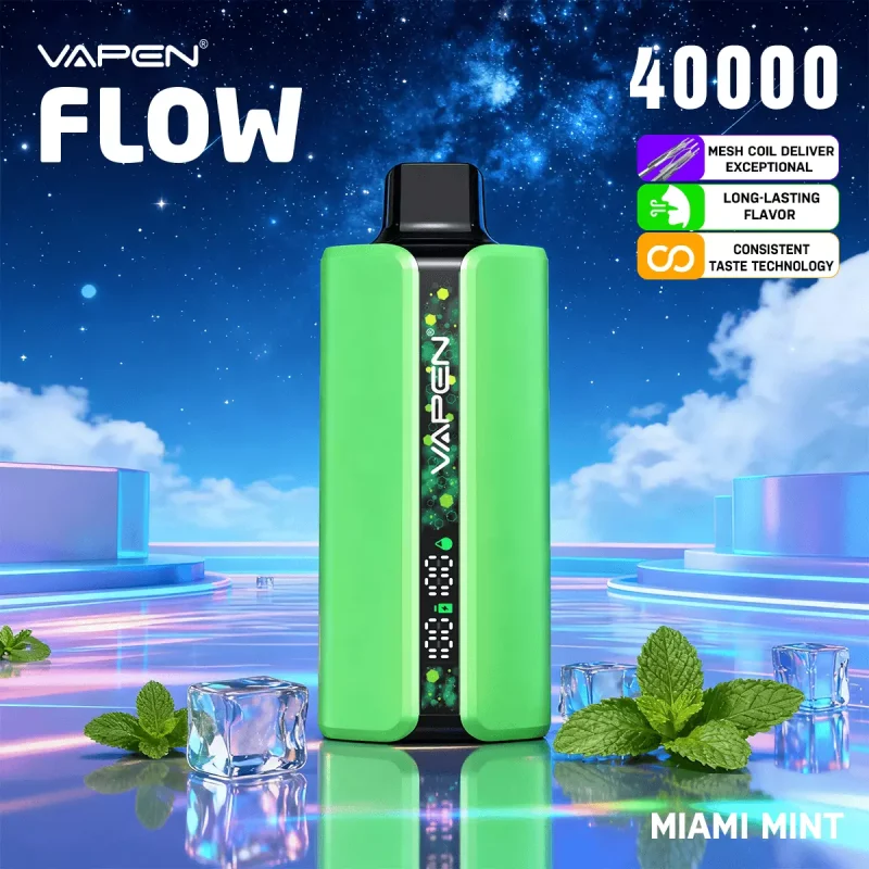 VAPEN FLOW 40000 40K Puffs Disposable Vape Miami Mint Flavor