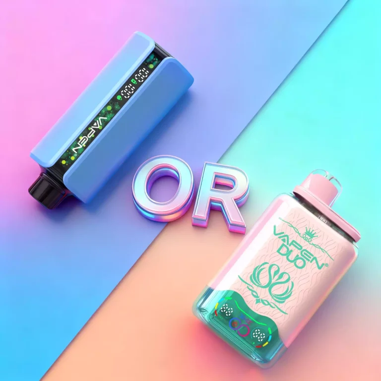 VAPEN DUO 40K vs VAPEN FLOW 40K best 40000 puffs disposable vape comparison in 2025, DUO dual flavor 2 in 1 design, FLOW adjustable airflow control, both with consistent taste technology