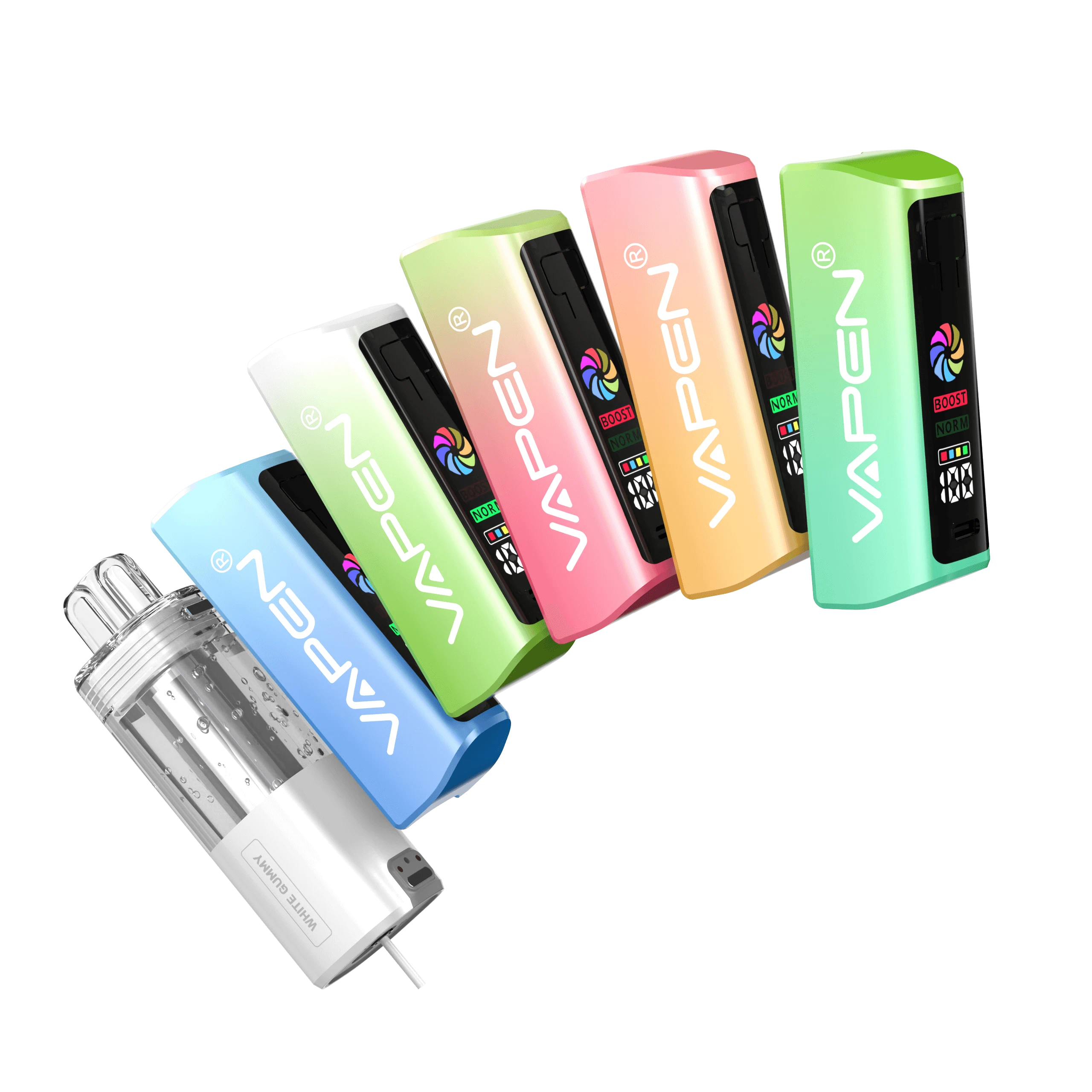 VAPEN SWITCH MAX 60K disposable vape pod kit main features including 60,000 puffs, dual mesh coil, leak-proof system, and Type-C charging