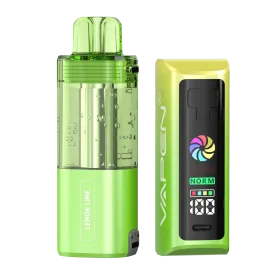 VAPEN SWITCH MAX 60K disposable vape pod kit main features including 60,000 puffs, dual mesh coil, leak-proof system, and Type-C charging lemon lime