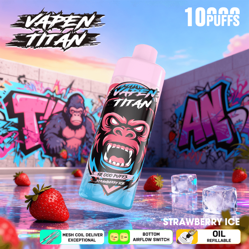vapen-titan-10k-strawberry-ice-refillable-disposable-vape-10000-puffs-rechargeable-battery-adjustable-airflow.