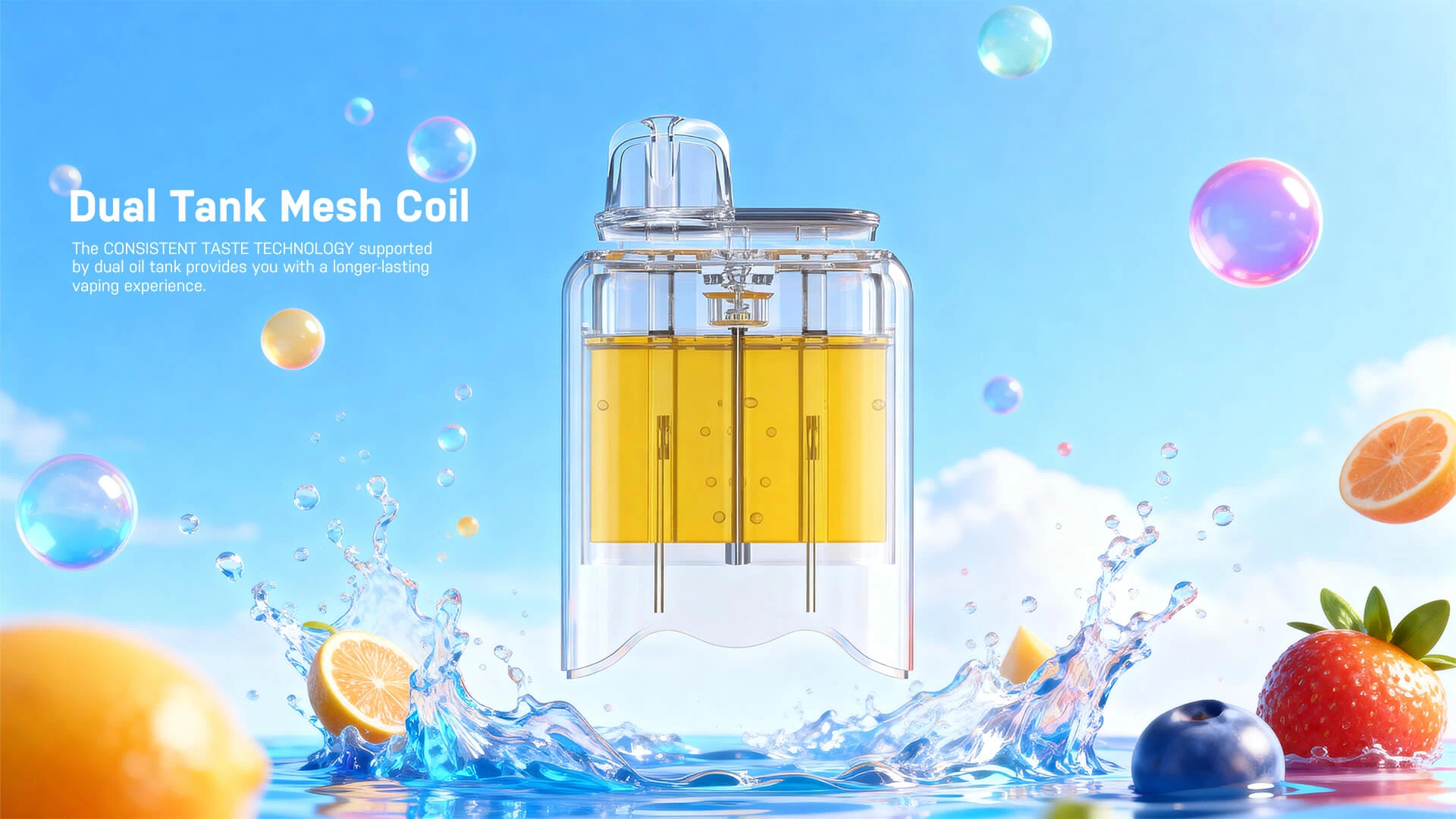 VAPEN DUO 40K Dual Tank Vape Design for Two Flavors and Longer Usage