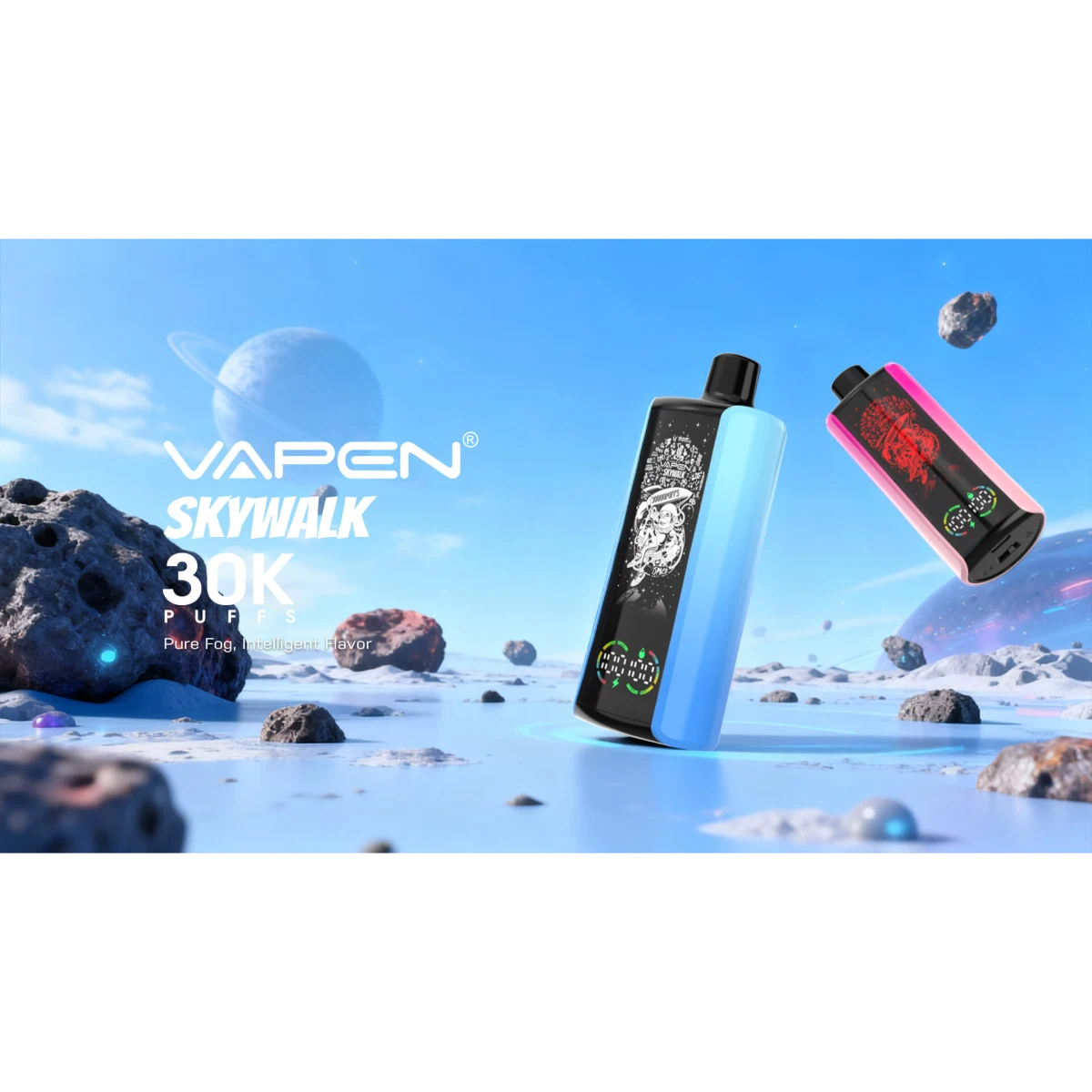 VAPEN SKYWALK 30K disposable vape with 30,000 puffs, Type-C charging, and modern design.