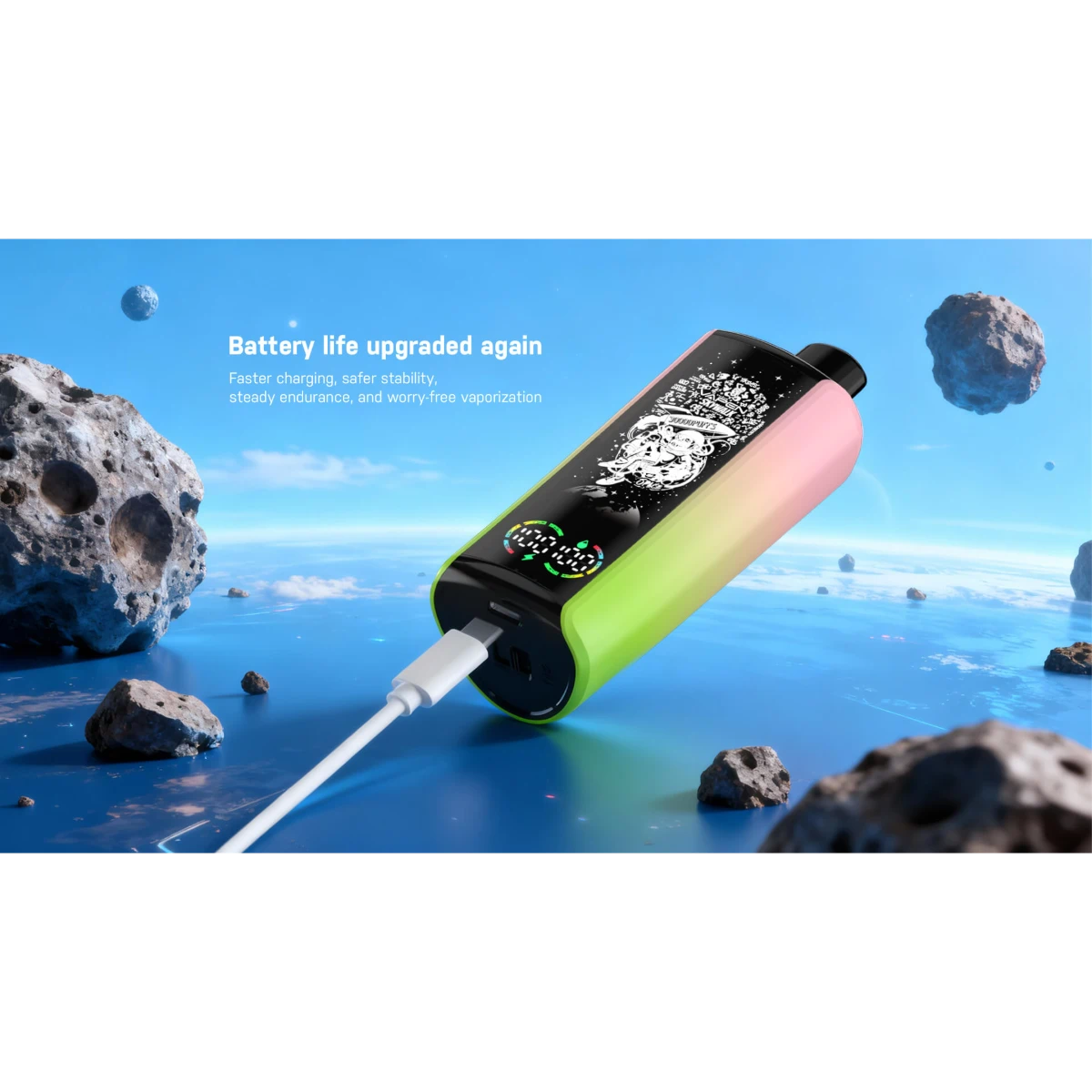 VAPEN SKYWALK 30K with 650mAh rechargeable battery and Type-C fast charging port.