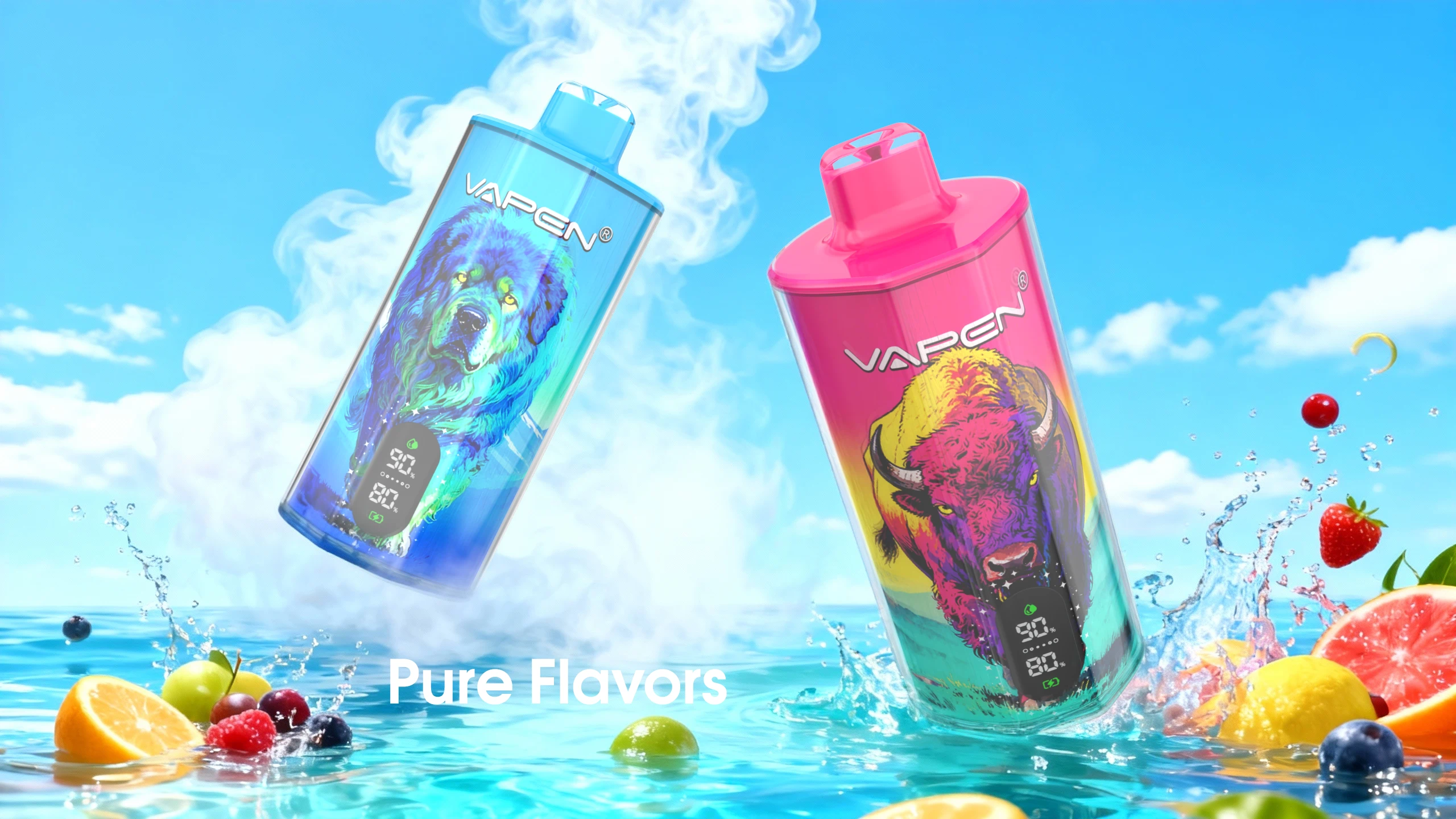 VAPEN AURA 100K disposable vape delivers pure flavors and clean taste with mesh coil performance.