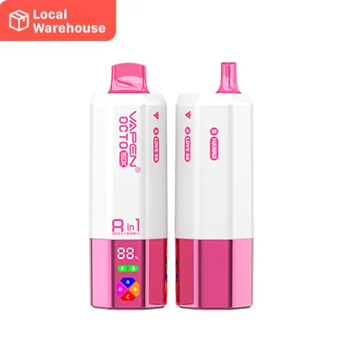 VAPEN OCTO 160K 8in1 Disposable Vape with 160,000 Puffs, Quad Mesh Coil, and Smart Display Screen.