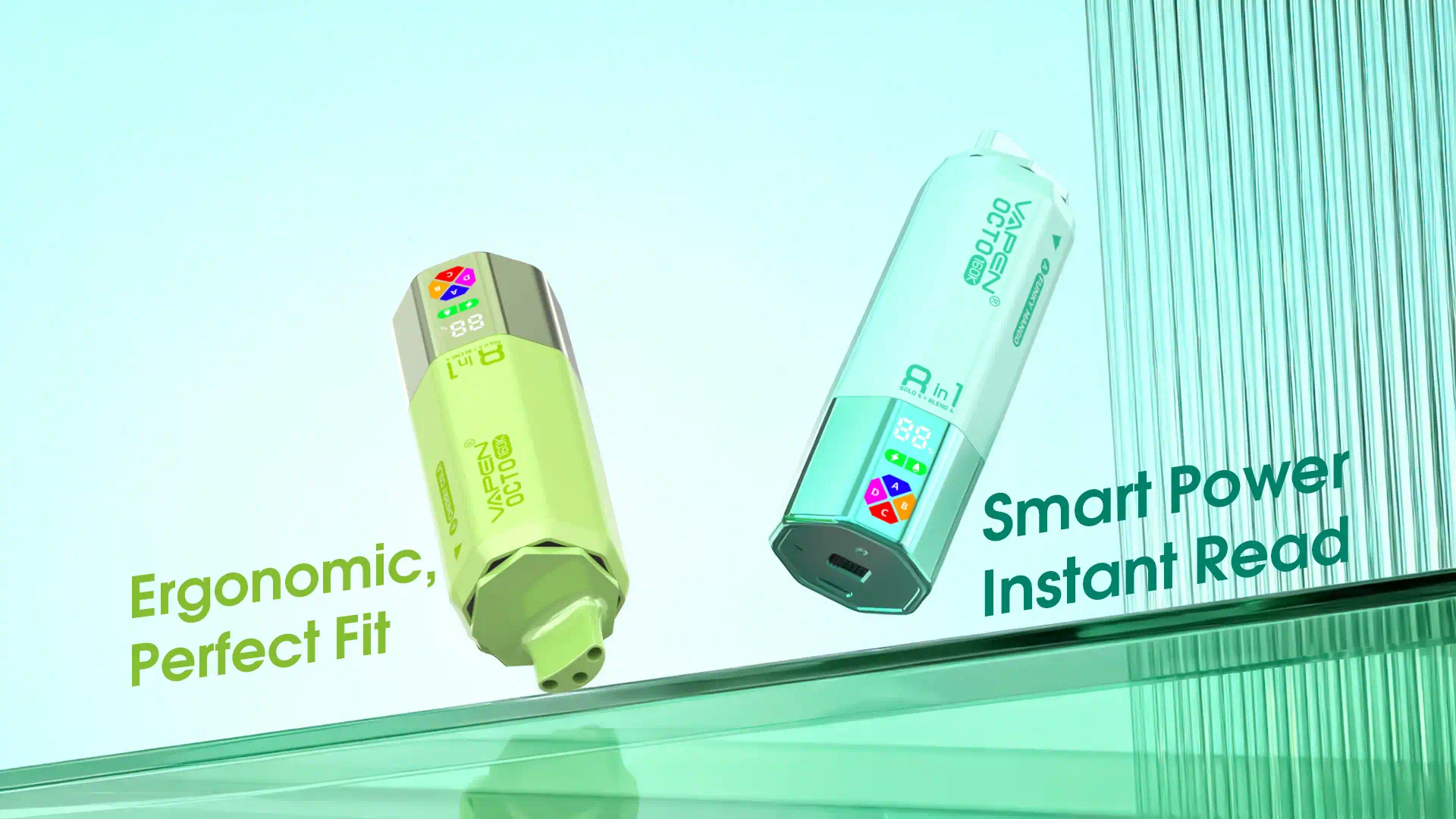 VAPEN OCTO Ergonomic Design and Comfortable Hand Grip Vaping.