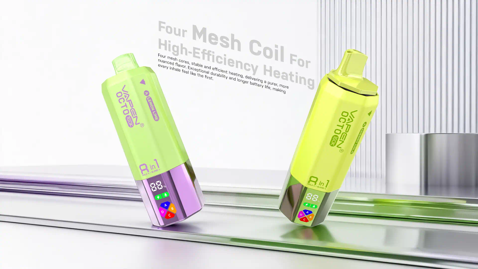 VAPEN OCTO Quad Mesh Coil System (1.0Ω x4) for Pure Flavor.