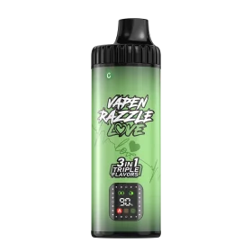 VAPEN RAZZLE LOVE 80K Citrus Fresh Fusion triple flavor – Lemon Lime, Lemon Passion Fruit, and Lemon Mint disposable vape flavor series
