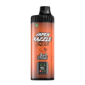 VAPEN RAZZLE LOVE 80K Drink Fusion triple flavor – Fizzy Cherry, Red Bull, and Strawberry Vanilla Cola disposable vape flavor series