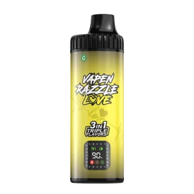 VAPEN RAZZLE LOVE 80K Fresh Fusion triple flavor – Lemon Peach, Blueberry Ice, and Lemon Lime disposable vape flavor series