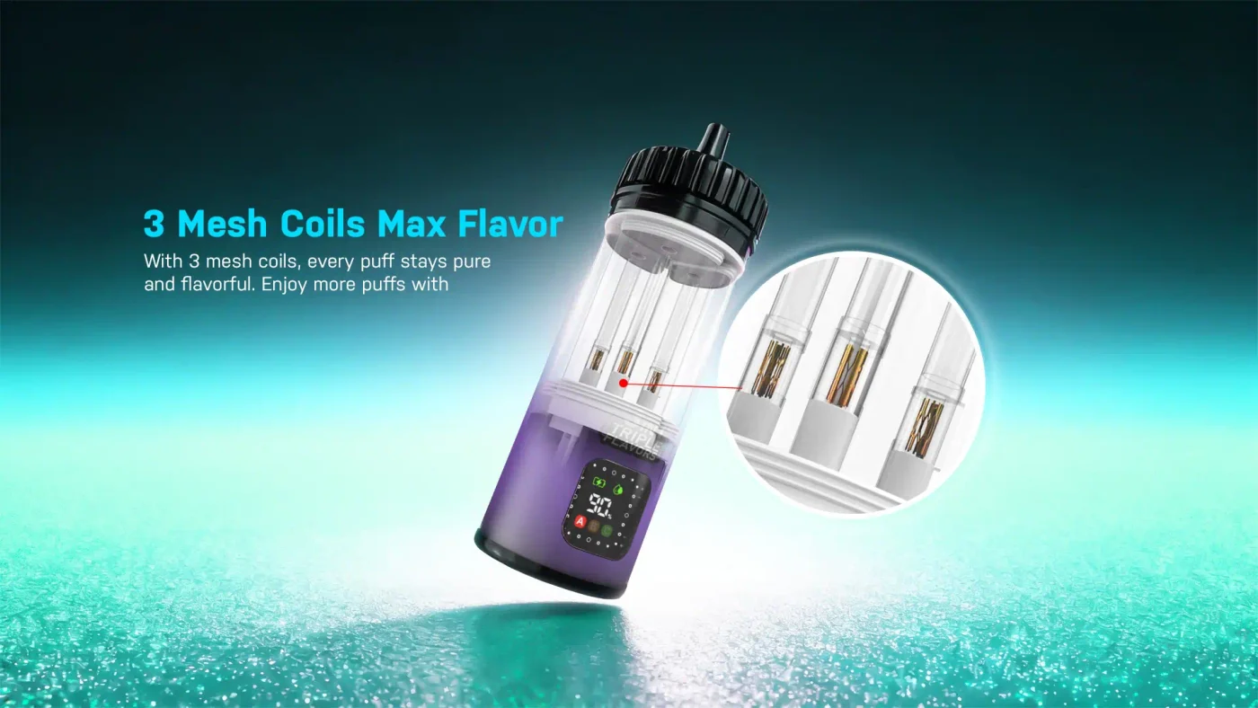 VAPEN RAZZLE LOVE 80K triple mesh coils design delivering rich vapor production, smooth airflow, and consistent flavor output from first puff to last